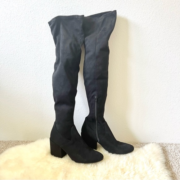 DV Target Thigh High Suede Boot - Picture 2 of 4